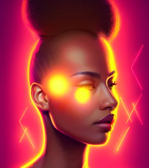 Prompt: symmetry!! latin princess of technology, solid cube of light, hard edges, product render retro - futuristic poster scifi, lasers and neon circuits, beautiful brown skin woman latin princess, intricate, elegant, highly detailed, digital painting, artstation, concept art, smooth, sharp focus, illustration, dreamlike, art by artgerm