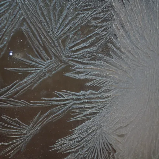 Prompt: a beautiful closeup photo of a frost patterns on a window as a painting of a sheep, hyper realistic, hyper detailed, octane render, raytracing, frost on a window