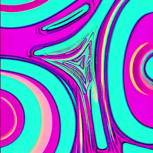 Image similar to old people, waporwave, magenta cyan, psychedelic, early'9 0 s