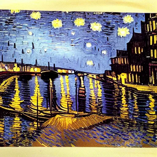 Image similar to van gogh sketch of downtown miami