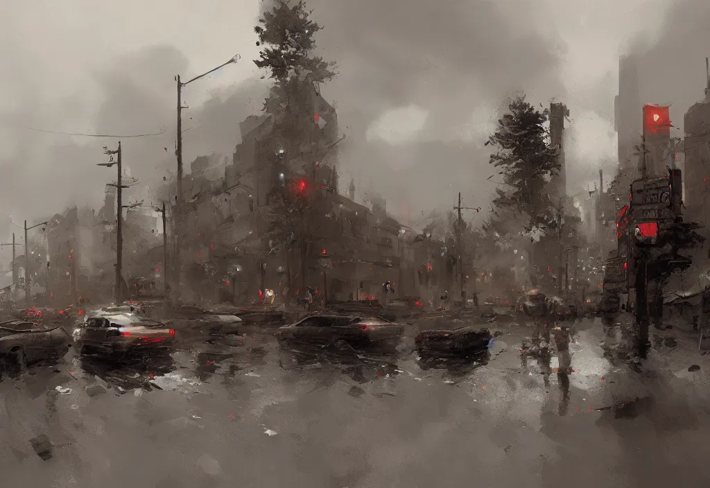 Image similar to denver, colorado, artstation, jakub rozalski, high detail, dramatic lighting