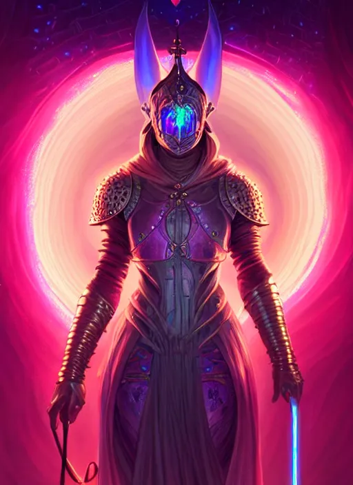 Prompt: a knight faceless glowing liquefied stardust adventurer, dnd fantasy character, full body portrait, glowing neon skin, magical aura, ultra realistic, intricate, elegant, highly detailed, digital painting, artstation, smooth, sharp, focus, illustration, art by artgerm and greg rutkowski and alphonse mucha and dan mumford, sacred geometry