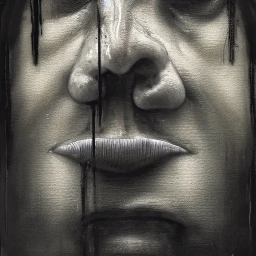 Image similar to portrait of the face of big fat old sumoringer as despair from sandman, venus of willendorf, by jeremy mann, by gregory crewdson, by bastien lecouffe deharme, by russ mills, sad face, topknot, black hair, mourning, black eyes, white room, soft lightning, high detailed, 8 k