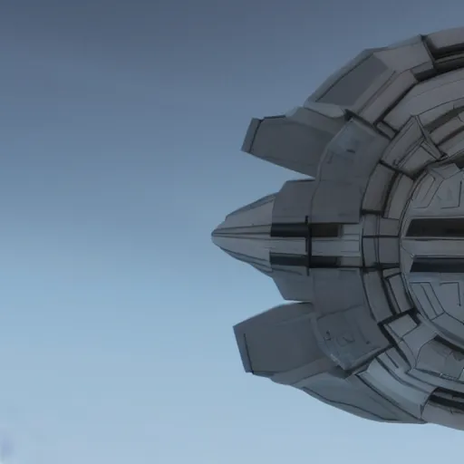Prompt: the spaceship exterior realistic dramatic lighting film stills 4 k