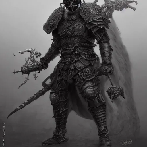 Image similar to berserk skullknight black armor, anthropomorphic shiba inu, shiba inu face, stuning 3 d render, masterpiece, glowing aura, by donato giancola and greg rutkowski and wayne barlow and zdzisław beksinski, realistic face