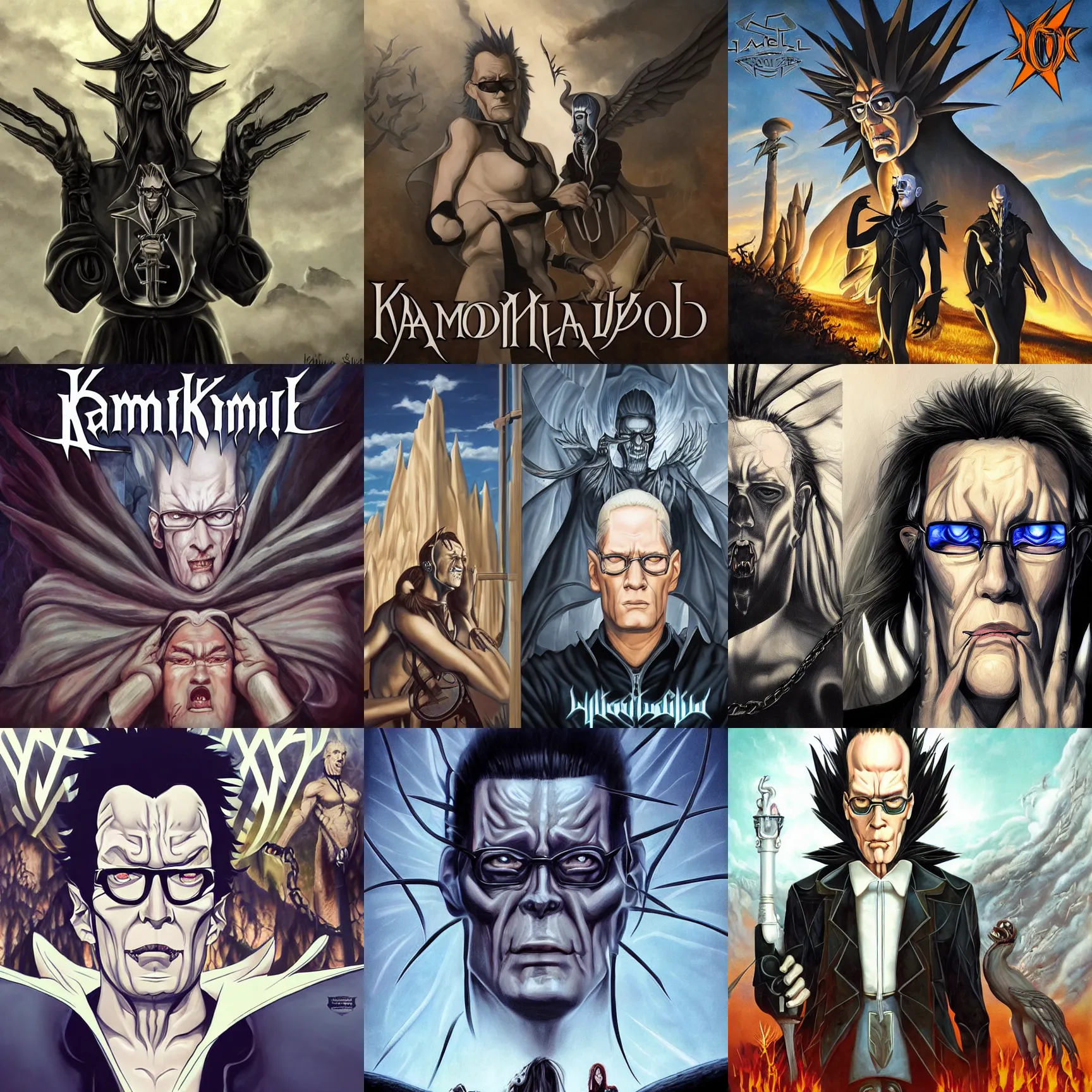 Prompt: kamelot album cover featuring hank hill, art by stefan heilemann, power metal album cover, gothic fantasy, trending on artstation, art by mike judge