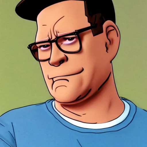 Image similar to Live Action Still of Hank Hill played by Tom Hanks in the Live Action King of the Hill Movie, real life, hyperrealistic, ultra realistic, realistic, highly detailed, detailed, very detailed, cool, ultra detailed, very realistic, trending on artstation, epic, HD quality, 8k resolution, body and headshot, film still, real, detailed face, very detailed face, real life, front face, front view, dramatic lighting, real