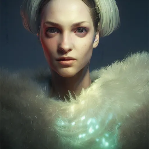 Image similar to A beautiful portrait of huggy-wuggy from poppy playtime video game, fullbody, ultra high detailed, glowing lights, oil painting, Greg Rutkowski, Charlie Bowater, Beeple, unreal 5, DAZ, hyperrealistic, octane render, RPG portrait, dynamic lighting, fantasy art, beautiful face