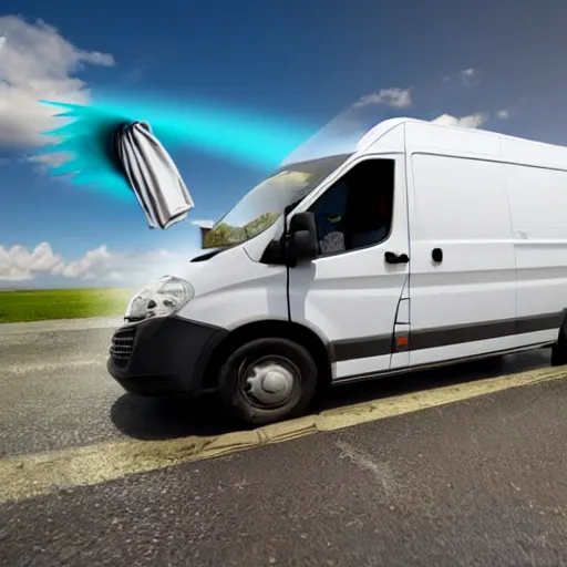 Prompt: stock image of man washing amazon van with microfibre cloth, the van is very clean and you can only see the bonnet and his arm which is cleaning. the lighting is dynamic, stock photo 3 5 mm 8 k photorealistic