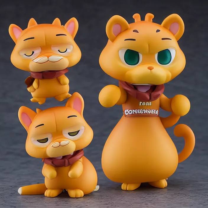 Image similar to Garfield, An anime Nendoroid of Garfield, figurine, detailed product photo