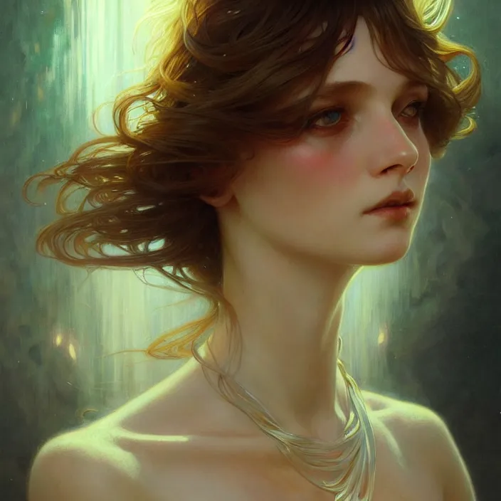 Image similar to Elohim, diffuse lighting, fantasy, intricate, elegant, highly detailed, lifelike, photorealistic, digital painting, artstation, illustration, concept art, smooth, sharp focus, art by John Collier and Albert Aublet and Krenz Cushart and Artem Demura and Alphonse Mucha