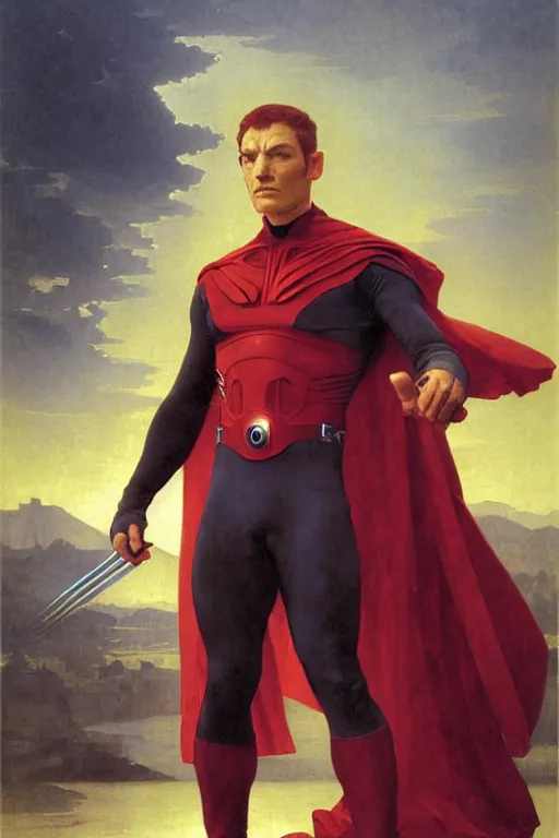 Image similar to Magneto from the X-Men by William Adolphe Bouguereau