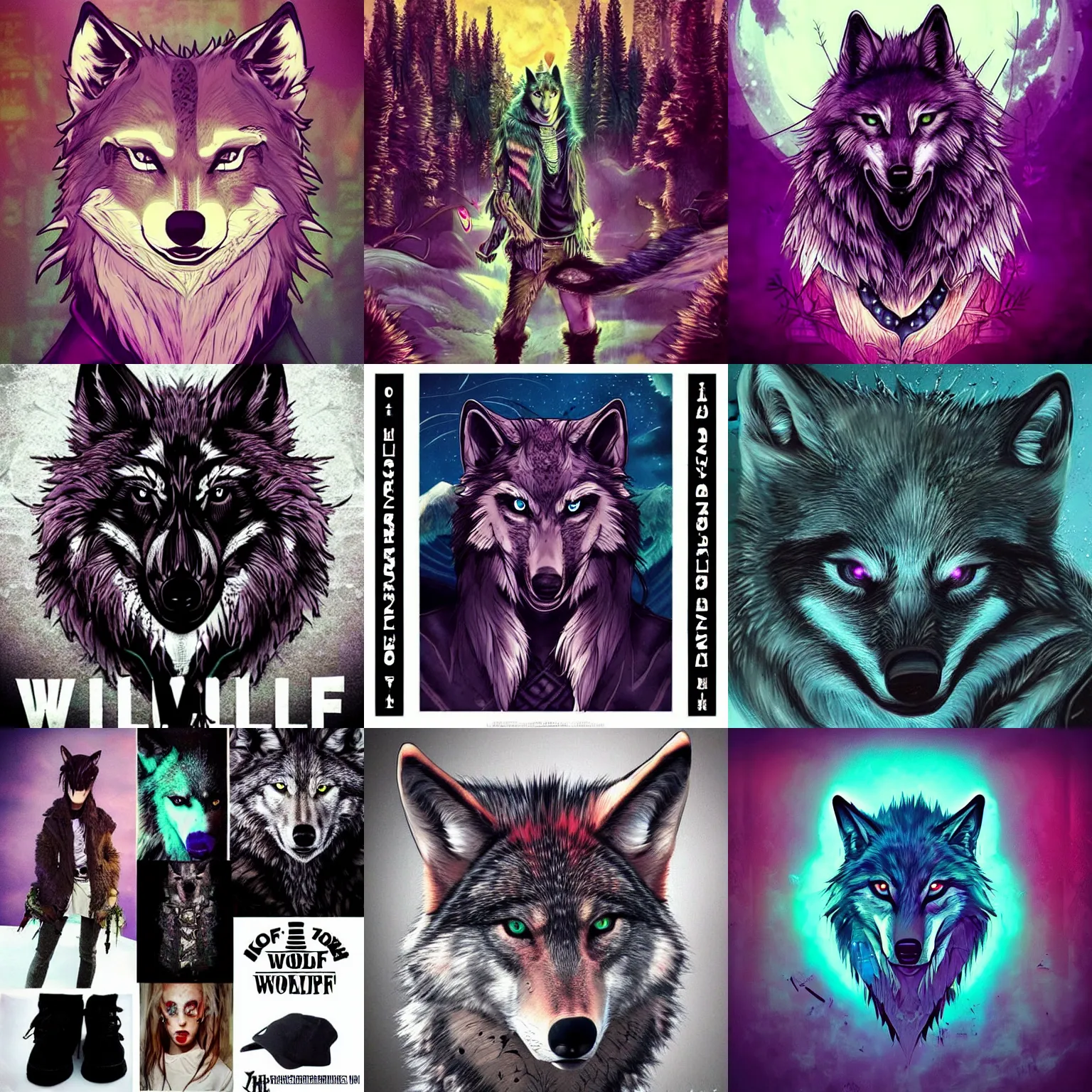 Prompt: the wolfpunk aesthetic