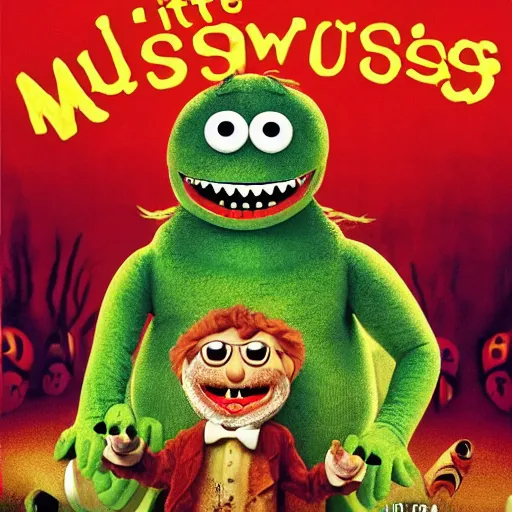 Image similar to little mr monster by richard hargreaves and jim henson, movie poster