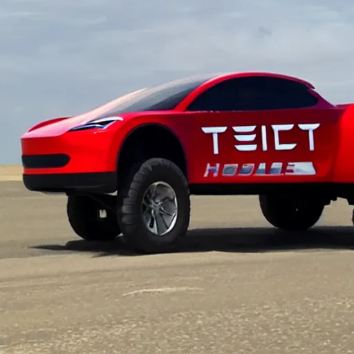 Image similar to tesla hover truck