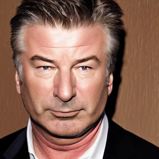 Prompt: alec baldwin looking sad tears in eyes