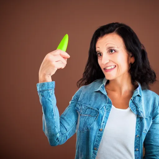 Image similar to woman proud of her biggest nose