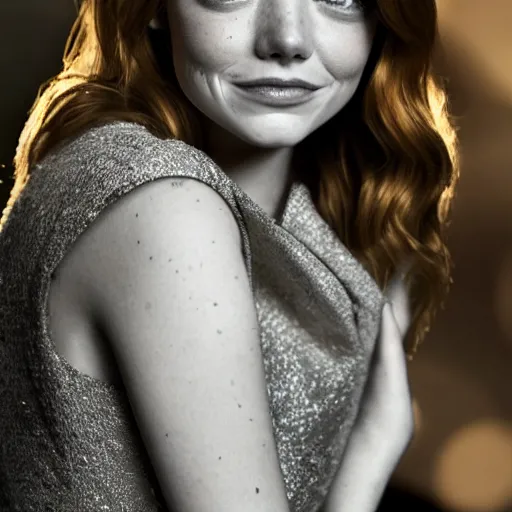 Prompt: angel emma stone, portrait, sharp focus, award winning dslr photography, clear image, global illumination, radiant lighting, intricate environment