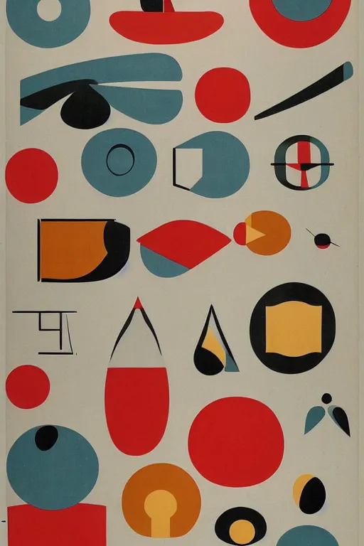 Image similar to mid century modern atomic shapes by julia pinkham and bernard simunovic