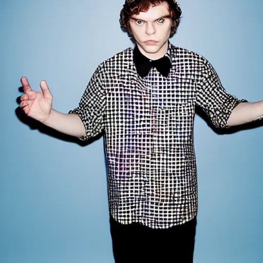 Image similar to evan peters photographed by terry richardson