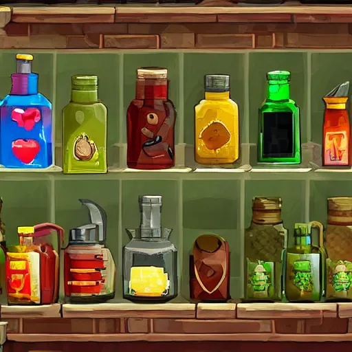 Image similar to health potions showcase