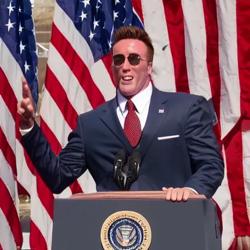 Image similar to Billy Herrington as president of the United States of America