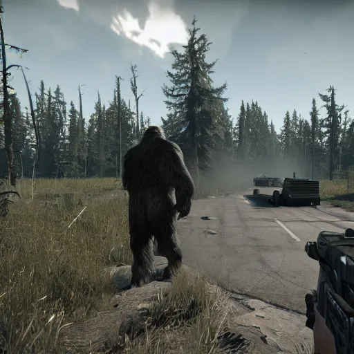 Image similar to bigfoot in escape from tarkov