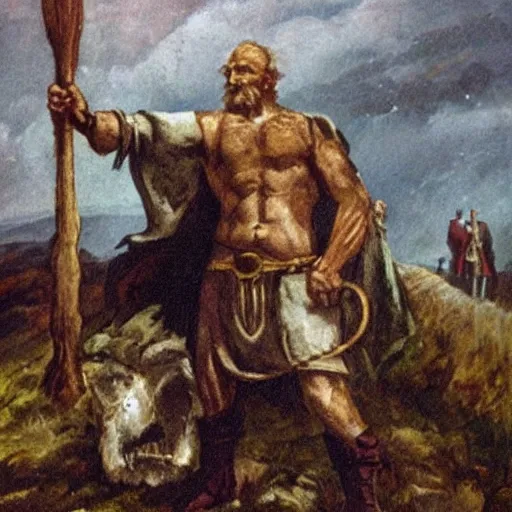 Image similar to legendary irish giant old myth