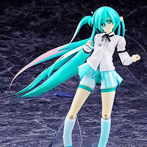 Prompt: Hatsune Miku Anime Action Figure