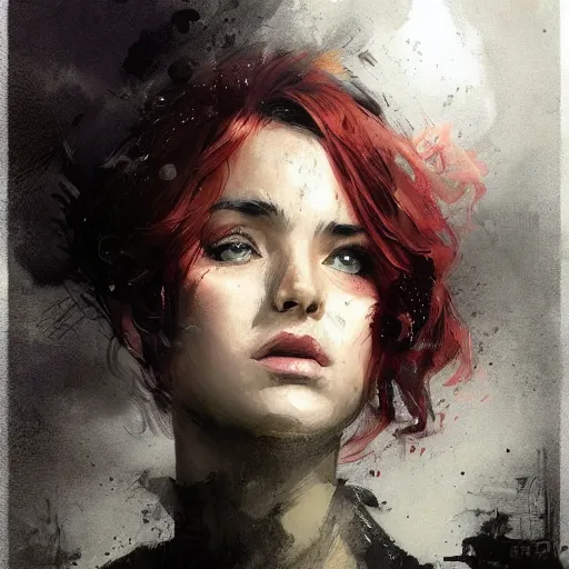 Prompt: it's a terrible day for rain, colourised, face portrait, epic, tragic, military art, fantasy, dieselpunk, hd shot, digital portrait, beautiful, artstation, comic style, by artgerm, guy denning, jakub rozalski, magali villeneuve and charlie bowater