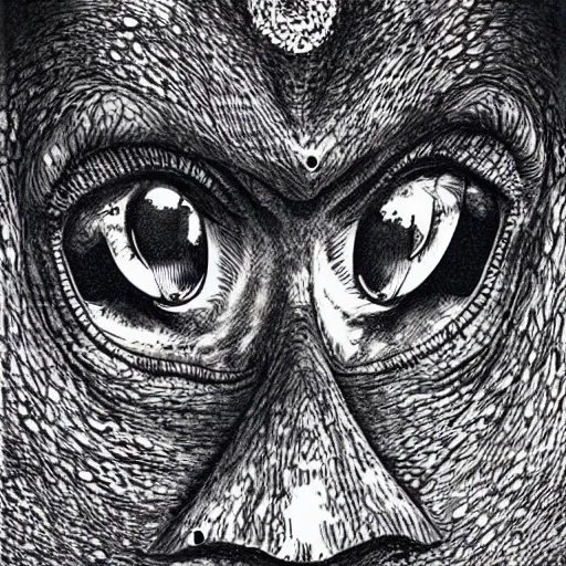 Image similar to the hills have eyes by kentaro miura, hyper-detailed