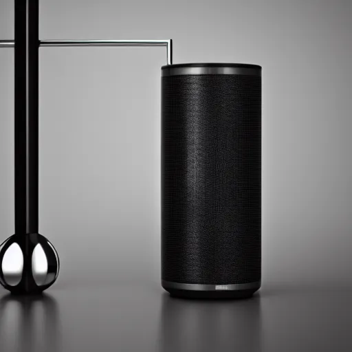 Image similar to a water dispenser made by bang and olufsen, speaker design, dispenser design, product design, octane render, high definition