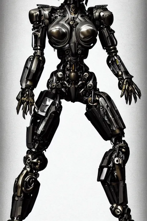 Image similar to full body cyborg female concept art, humanoid form, metalized mecha muscle, monkey limbs, digital art, in the style of ben lol, brian sum, ramil sunga, herbert lowis, furio tedesschi, christopher cao, frederic daoust, joe botardo, artstation, pinterest, deviantart, photoshop, unreal engine