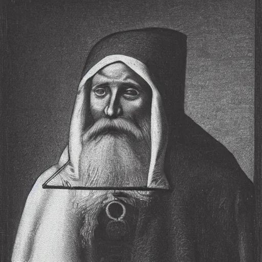 Prompt: saint nicholas disguised as a normal man, artsy, sketch