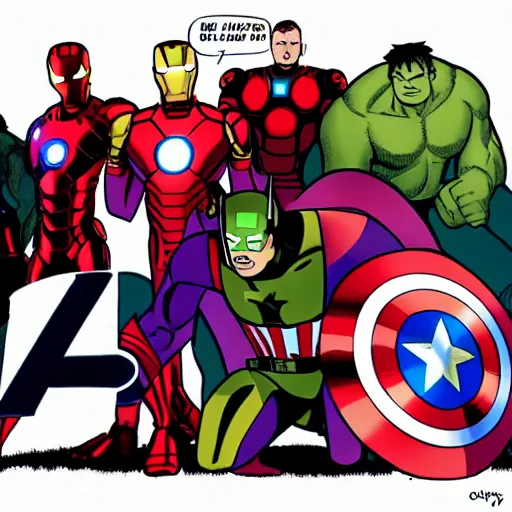 Image similar to avengers calarts style, backlit, harsh overhead sunlight,