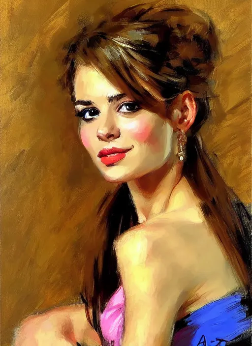 Image similar to a portrait of a pretty young lady by andrew atroshenko