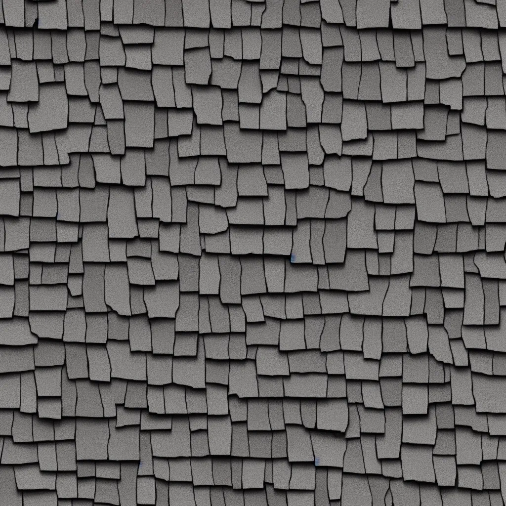 Prompt: seamless tileable texture of old cracked roof shingle of various colors, realistic, very detailed, beautiful, intricate details, sharp focus, substance designer, substance render, substance painter, marmoset, unreal engine, octane render