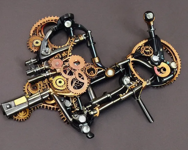 Image similar to modular steampunk bikini mechanism