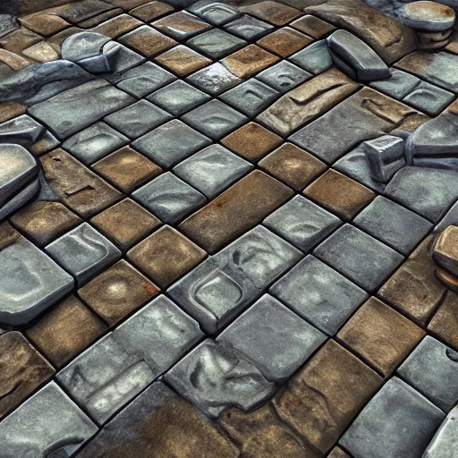 Image similar to stone tile cladding stylized texture, in the style of blizzard entertainment and world of warcraft by michael vicente, unreal engine, 8 k