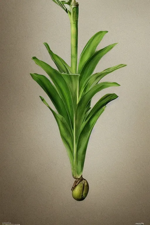 Image similar to ultra realistic illustration, banana plant drawing isolated and closeup, background is white, elegant, highly detailed, digital painting, concept art, smooth, sharp focus, illustration, art by greg rutkowski and alphonse mucha