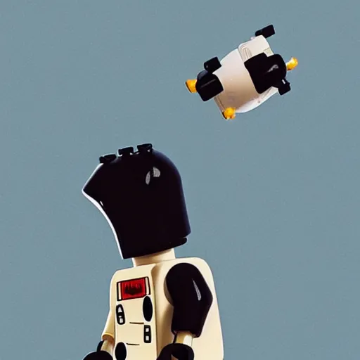 Prompt: lego astronaut playing with a dog by goro fujita, realism, sharp details, cinematic, highly detailed, digital,