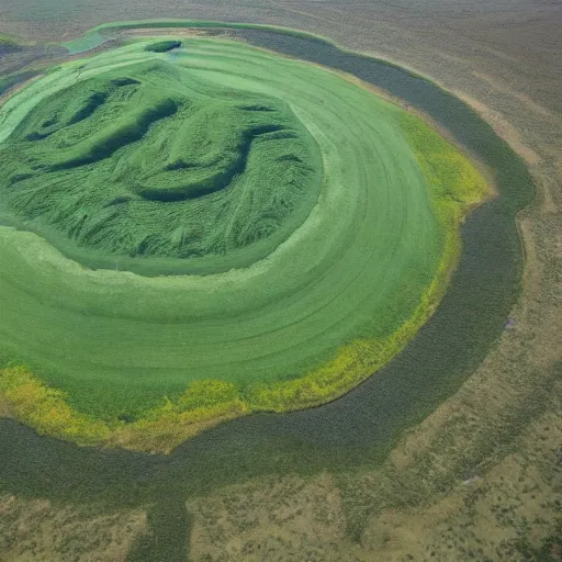 Prompt: giant land form