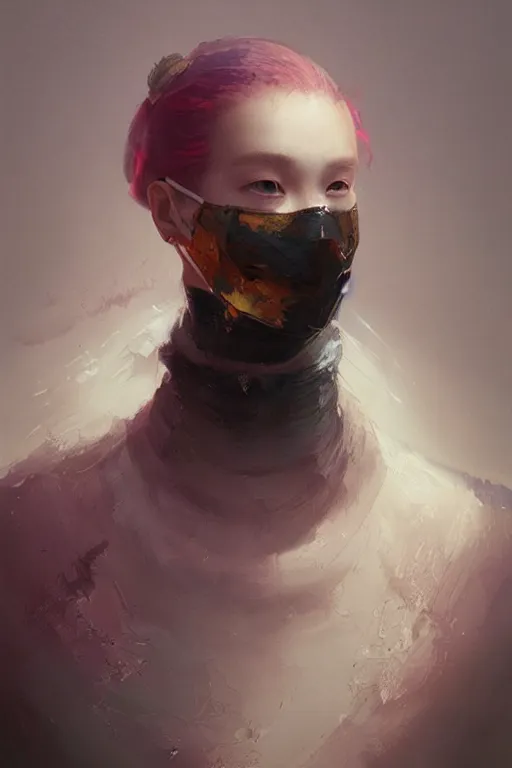 Prompt: portrait of beautiful face wearing a transculent mask, artwork by tooth wu and wlop and beeple and greg rutkowski, 4 k trending on artstation