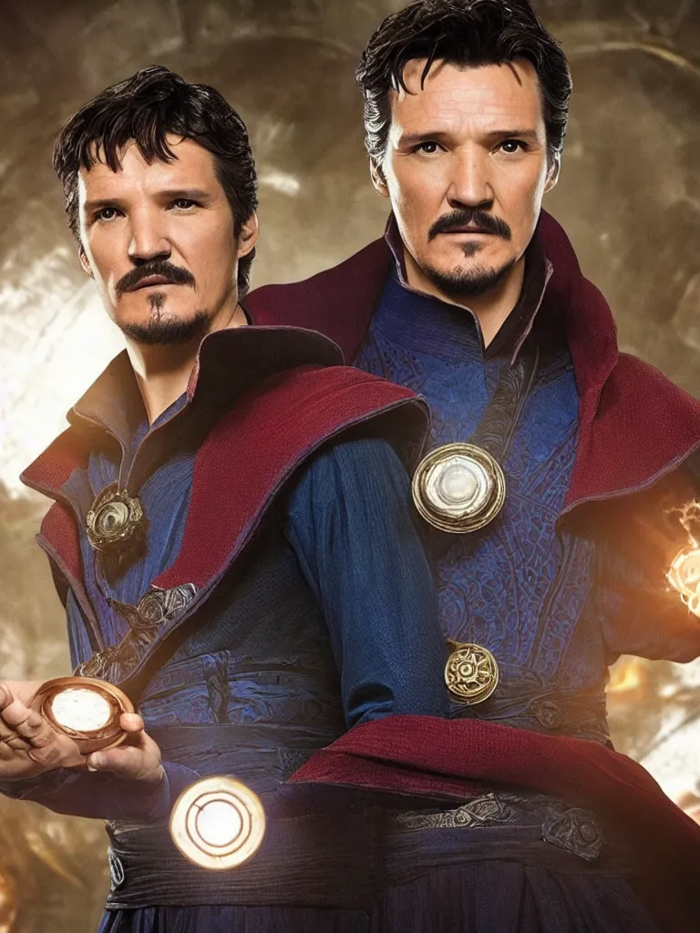 Image similar to Pedro Pascal as Doctor Strange