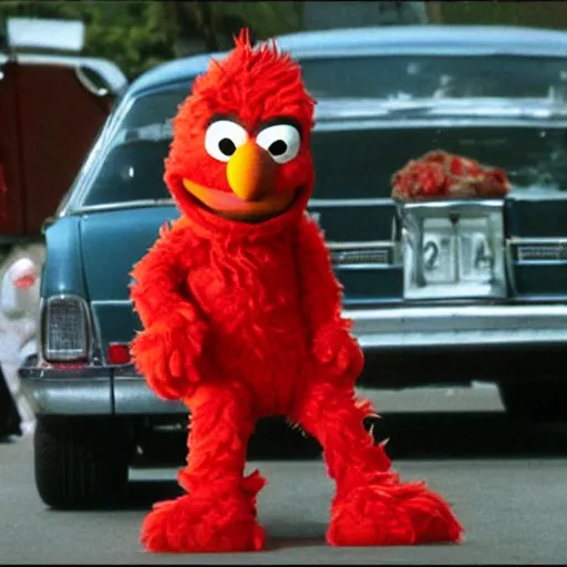 Prompt: elmo in the sopranos