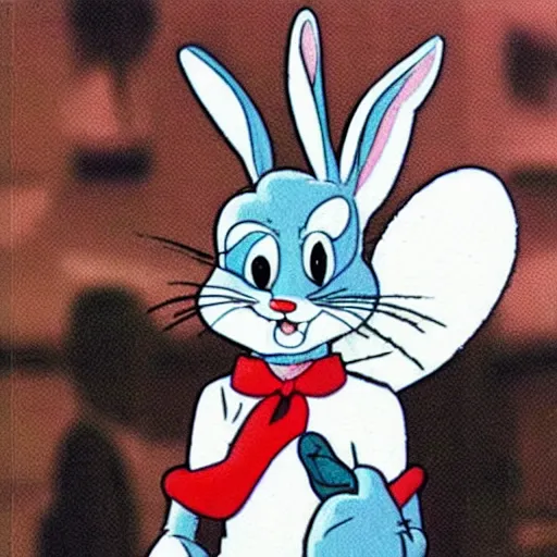 Image similar to bugs bunny dressed like rambo