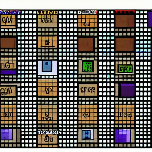 Prompt: grid showing the d & d base classes
