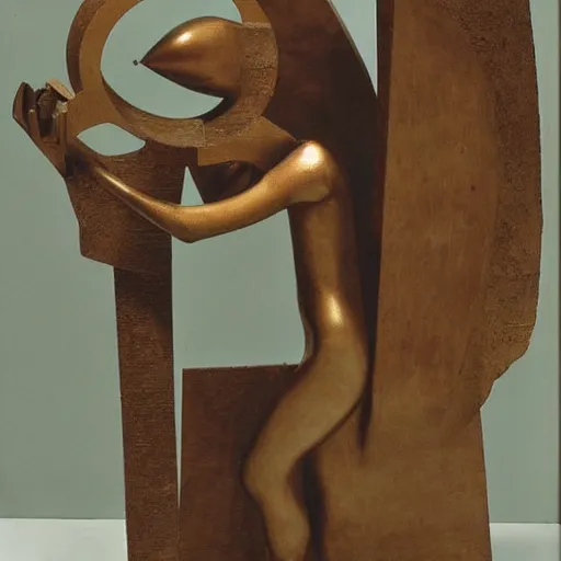 Image similar to abstract sculpture, by max ernst,