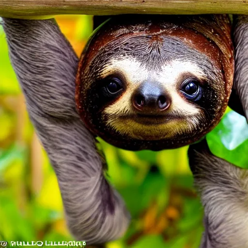 Image similar to turtle sloth hybrid, bold natural colors, national geographic photography, masterpiece, full shot