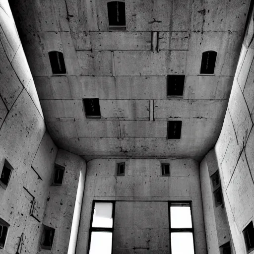 Image similar to scifi brutalist castle, photography